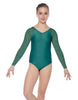 Solid Lycra Raglan V Neck Gymnastics Leotard