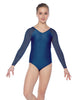 Solid Lycra Raglan V Neck Gymnastics Leotard
