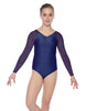 Solid Lycra Raglan V Neck Gymnastics Leotard