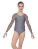 Solid Lycra Raglan V Neck Gymnastics Leotard