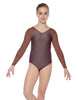 Solid Lycra Raglan V Neck Gymnastics Leotard
