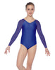 Solid Lycra Raglan V Neck Gymnastics Leotard