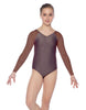 Solid Lycra Raglan V Neck Gymnastics Leotard