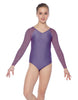 Solid Lycra Raglan V Neck Gymnastics Leotard