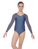 Solid Lycra Raglan V Neck Gymnastics Leotard