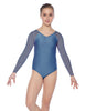 Solid Lycra Raglan V Neck Gymnastics Leotard
