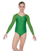 Solid Lycra Raglan V Neck Gymnastics Leotard