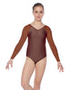 Solid Lycra Raglan V Neck Gymnastics Leotard