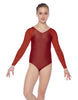 Solid Lycra Raglan V Neck Gymnastics Leotard