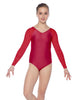 Solid Lycra Raglan V Neck Gymnastics Leotard