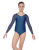 Solid Lycra Raglan V Neck Gymnastics Leotard