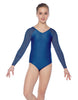 Solid Lycra Raglan V Neck Gymnastics Leotard
