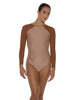 Solid Lycra LS Raglan Leotard Keyhole Back
