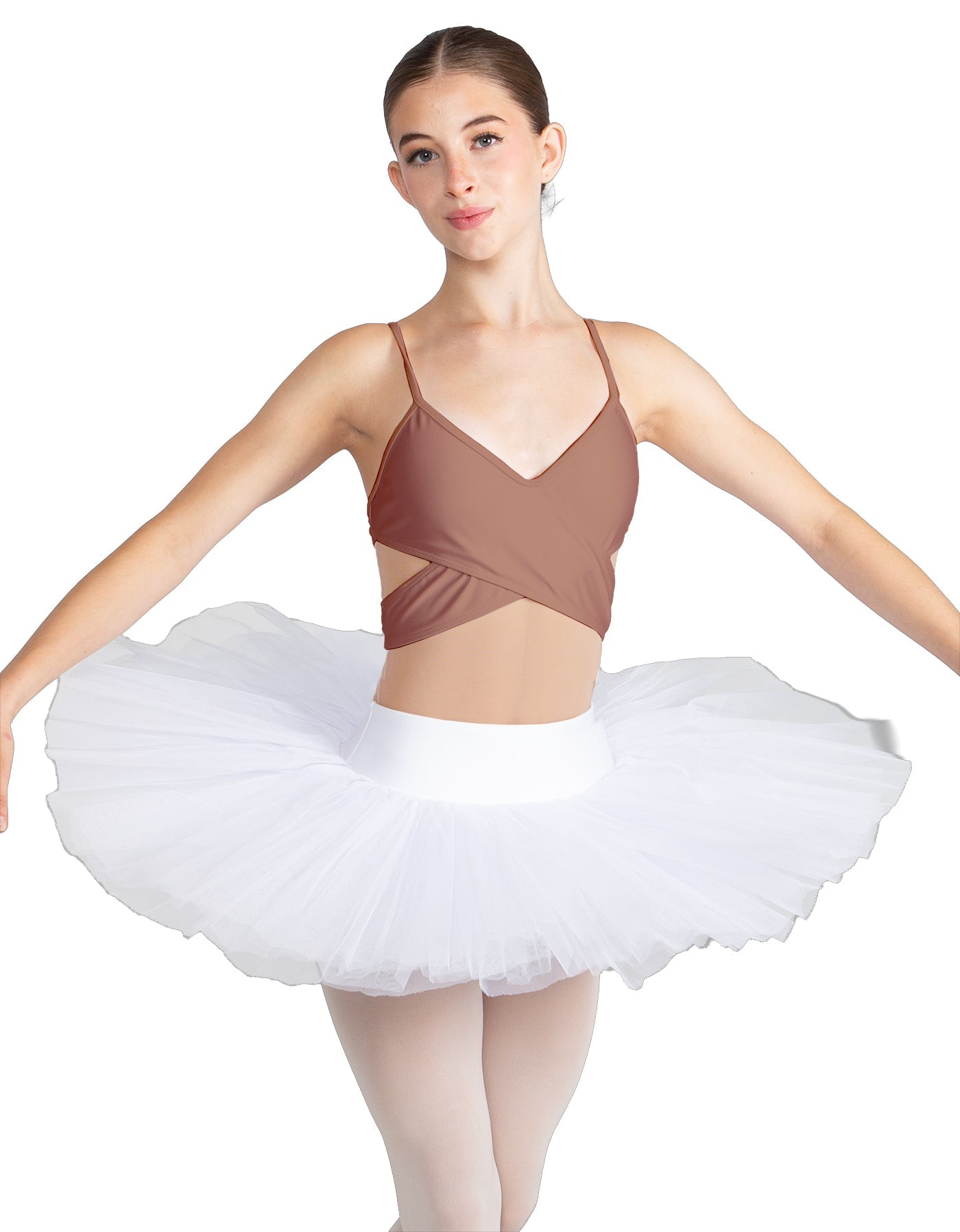 Solid Lycra Criss Cross Mesh Cut Outs Leotard