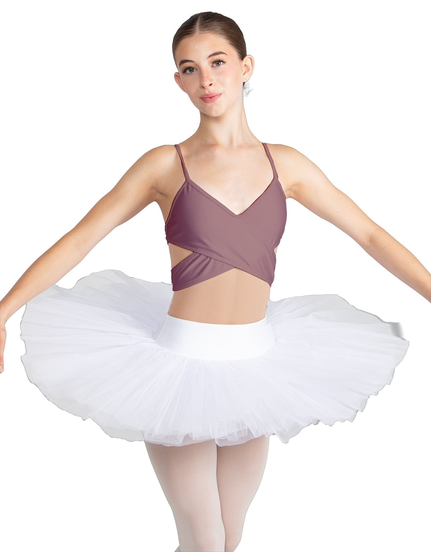 Solid Lycra Criss Cross Mesh Cut Outs Leotard
