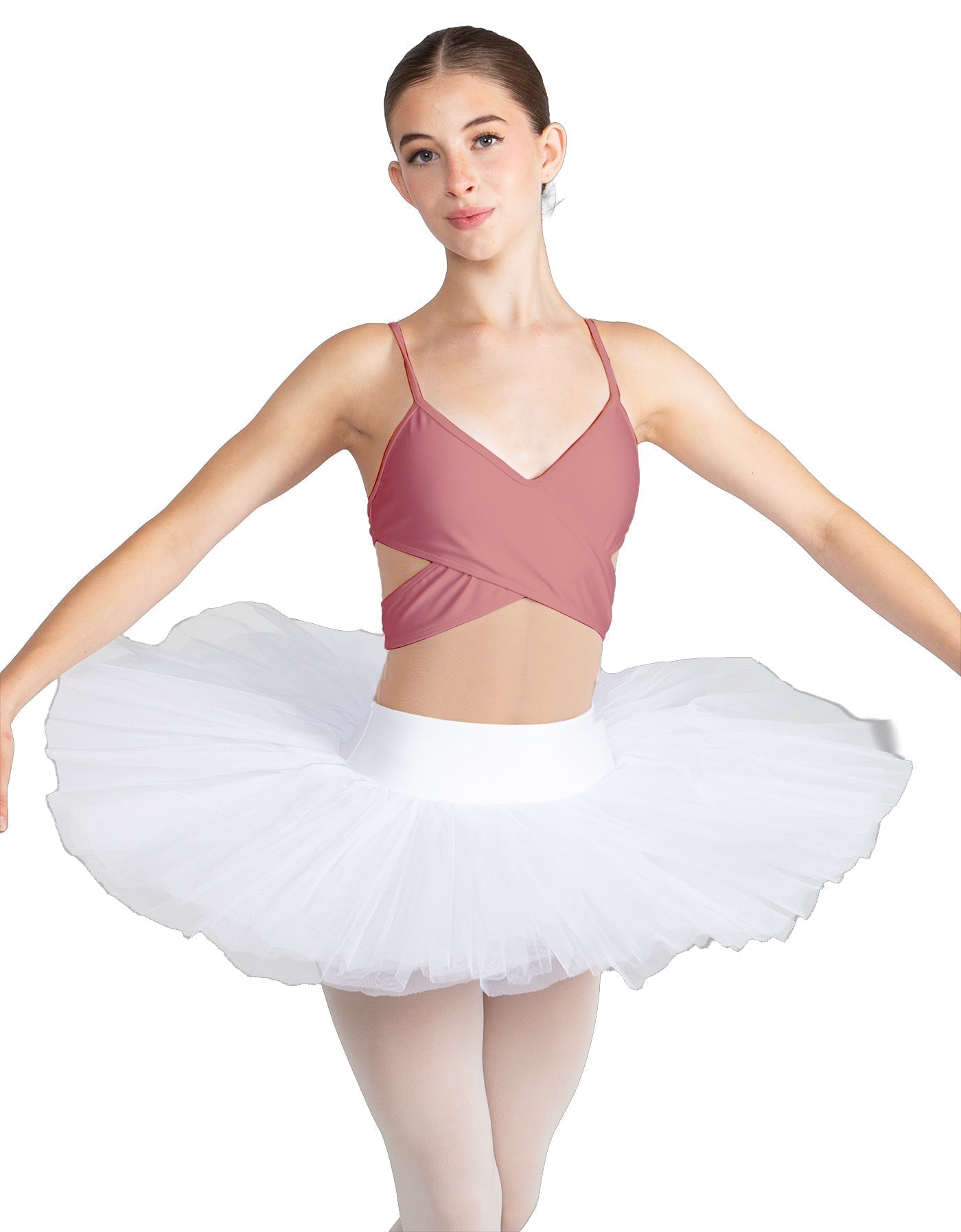 Solid Lycra Criss Cross Mesh Cut Outs Leotard