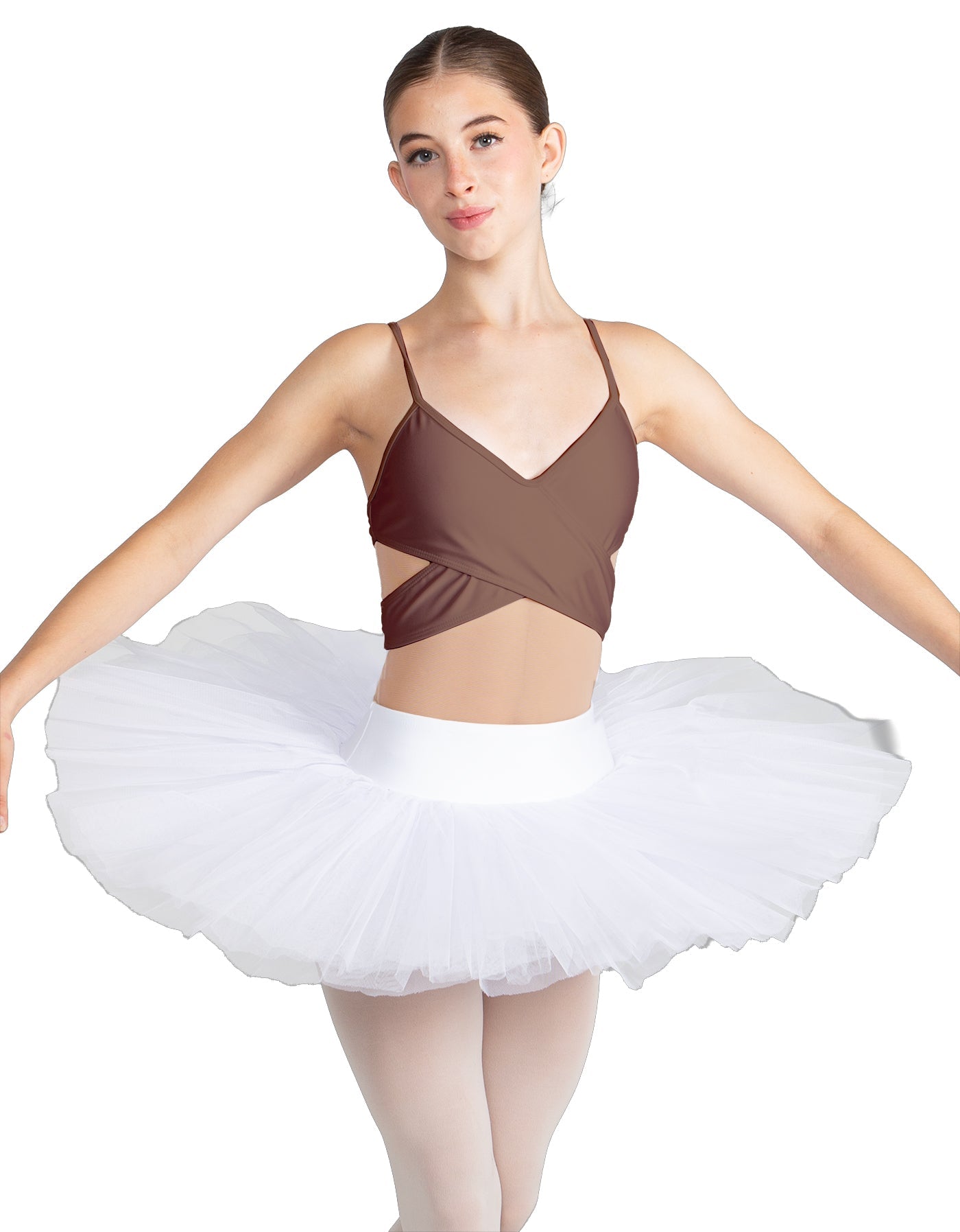 Solid Lycra Criss Cross Mesh Cut Outs Leotard