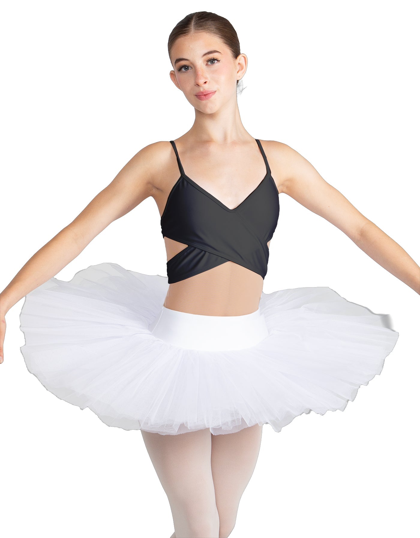 Solid Lycra Criss Cross Mesh Cut Outs Leotard