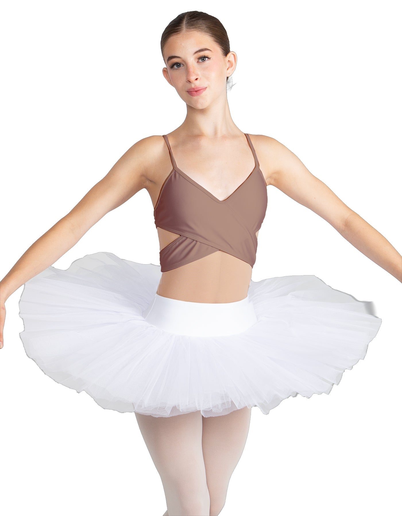 Solid Lycra Criss Cross Mesh Cut Outs Leotard