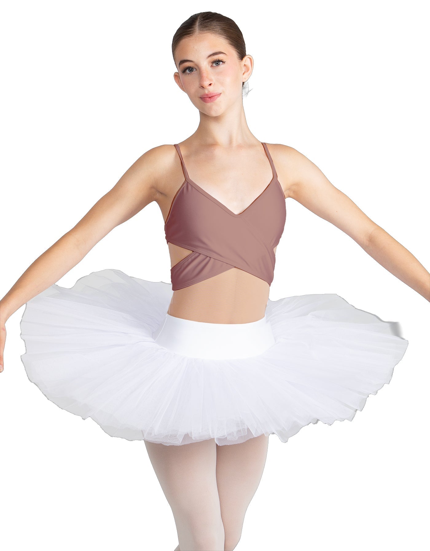 Solid Lycra Criss Cross Mesh Cut Outs Leotard
