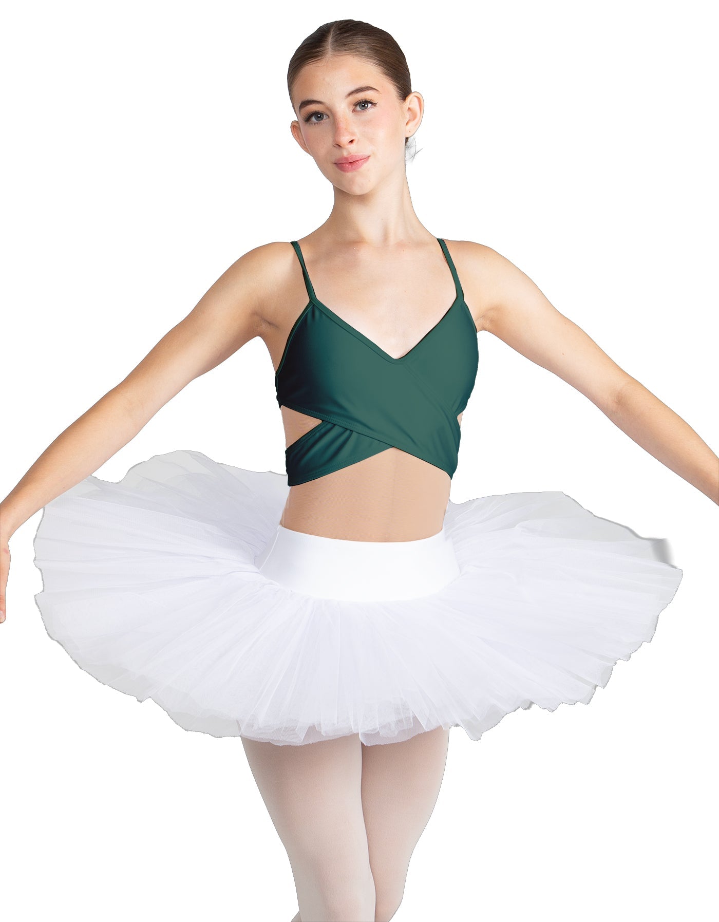 Solid Lycra Criss Cross Mesh Cut Outs Leotard