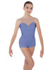 Solid Lycra Mesh Sweetheart Biketard