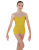 Solid Lycra Mesh Sweetheart Biketard