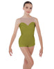 Solid Lycra Mesh Sweetheart Biketard
