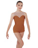 Solid Lycra Mesh Sweetheart Biketard