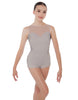 Solid Lycra Mesh Sweetheart Biketard