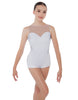 Solid Lycra Mesh Sweetheart Biketard