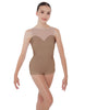 Solid Lycra Mesh Sweetheart Biketard