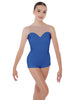 Solid Lycra Mesh Sweetheart Biketard