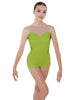 Solid Lycra Mesh Sweetheart Biketard