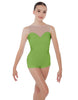 Solid Lycra Mesh Sweetheart Biketard