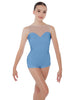 Solid Lycra Mesh Sweetheart Biketard
