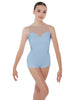 Solid Lycra Mesh Sweetheart Biketard
