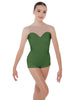 Solid Lycra Mesh Sweetheart Biketard