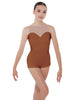 Solid Lycra Mesh Sweetheart Biketard