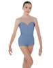 Solid Lycra Mesh Sweetheart Biketard