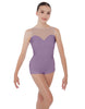 Solid Lycra Mesh Sweetheart Biketard