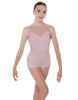 Solid Lycra Mesh Sweetheart Biketard