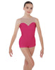 Solid Lycra Mesh Sweetheart Biketard