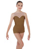 Solid Lycra Mesh Sweetheart Biketard