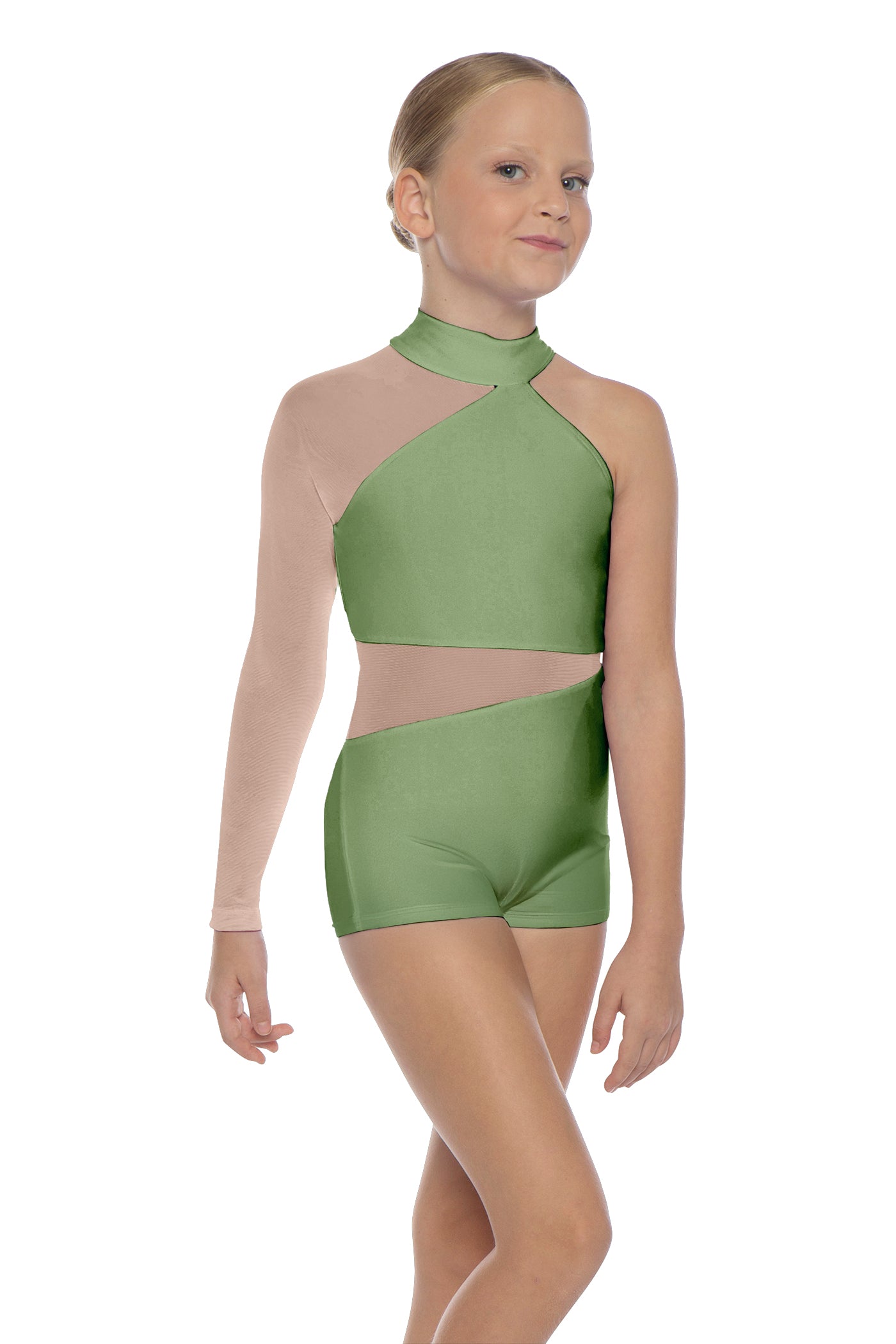 Solid Lycra Voltage Biketard