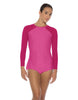 Solid Lycra LS Raglan Keyhole Back Biketard