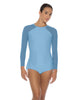 Solid Lycra LS Raglan Keyhole Back Biketard