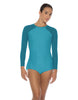 Solid Lycra LS Raglan Keyhole Back Biketard