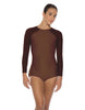 Solid Lycra LS Raglan Keyhole Back Biketard