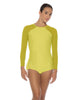 Solid Lycra LS Raglan Keyhole Back Biketard